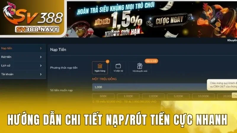 nạp rút tiền